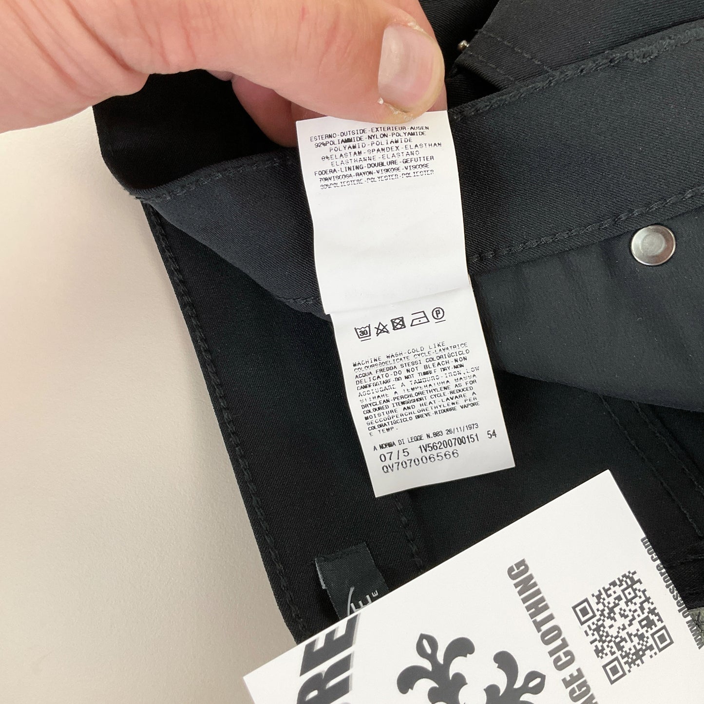 Versace Jeans Couture, Versace Jeans Couture Stoffhose, Schwarz, W32 L34