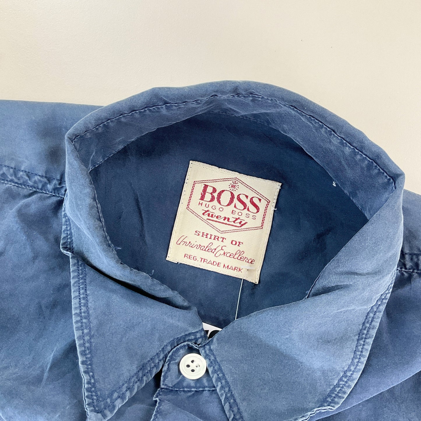 Hugo Boss, Hugo Boss Hemd, Dunkelblau, Herren/XL