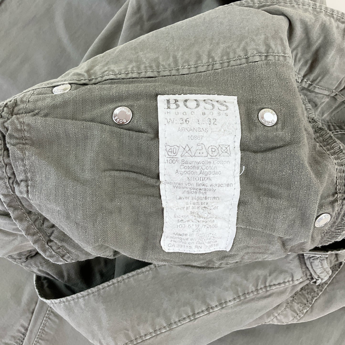 Hugo Boss, Hugo Boss Stoffhose, Grau, W36 L32