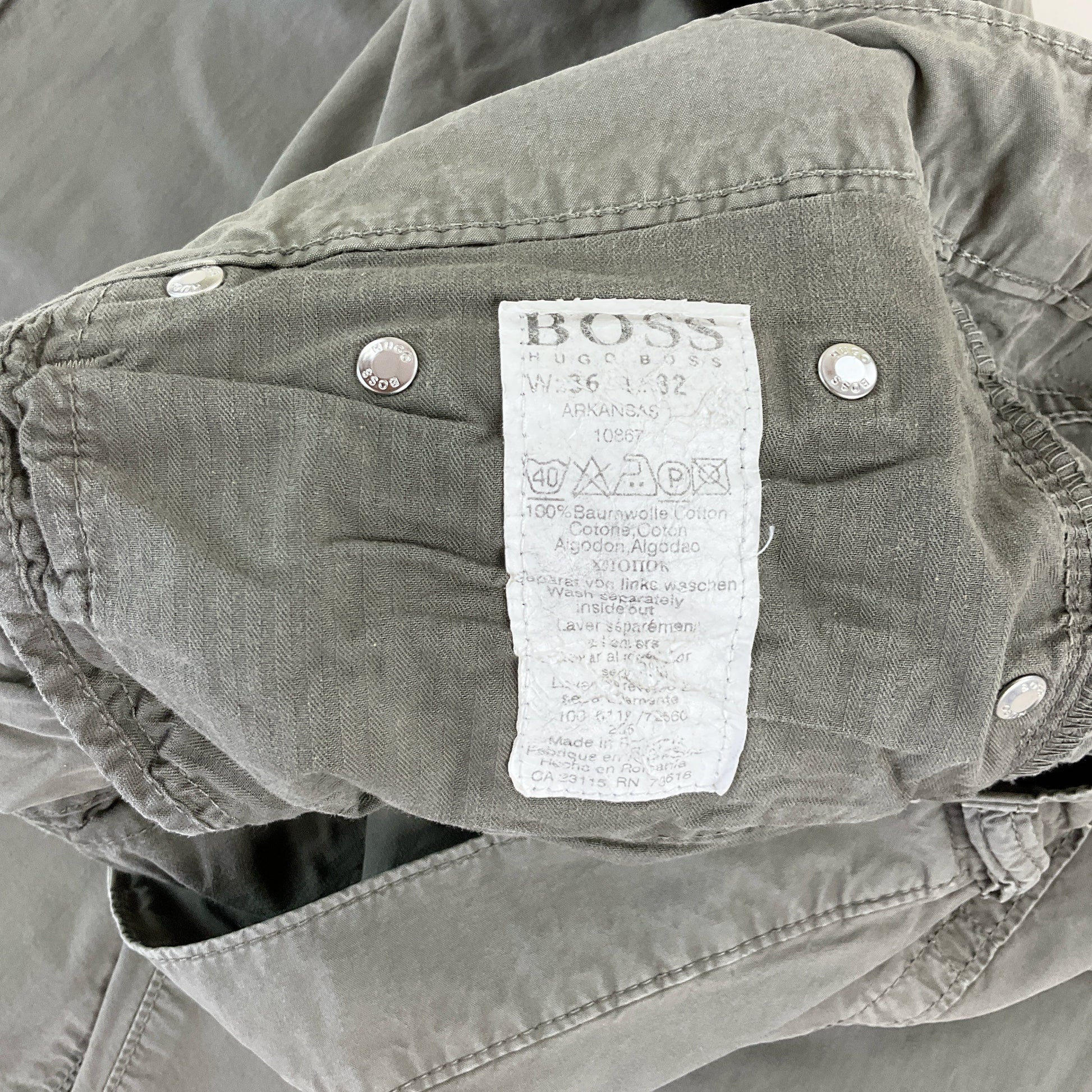 Hugo Boss, Hugo Boss Stoffhose, Grau, W36 L32