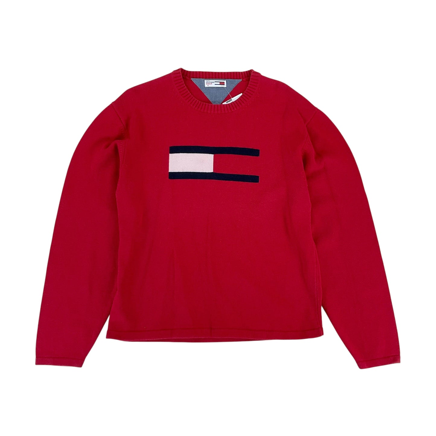 Tommy Hilfiger, Tommy Hilfiger Denim Pullover, Rot, Damen/XL