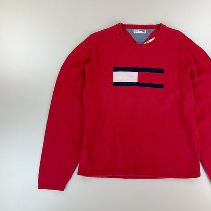 Tommy Hilfiger, Tommy Hilfiger Denim Pullover, Rot, Damen/XL