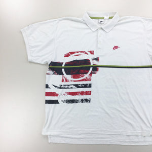 Nike Challenge Court 90s Agassi Polo Shirt - XXL-NIKE-olesstore-vintage-secondhand-shop-austria-österreich