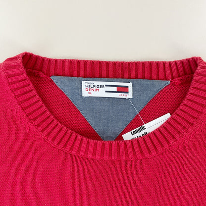 Tommy Hilfiger, Tommy Hilfiger Denim Pullover, Rot, Damen/XL