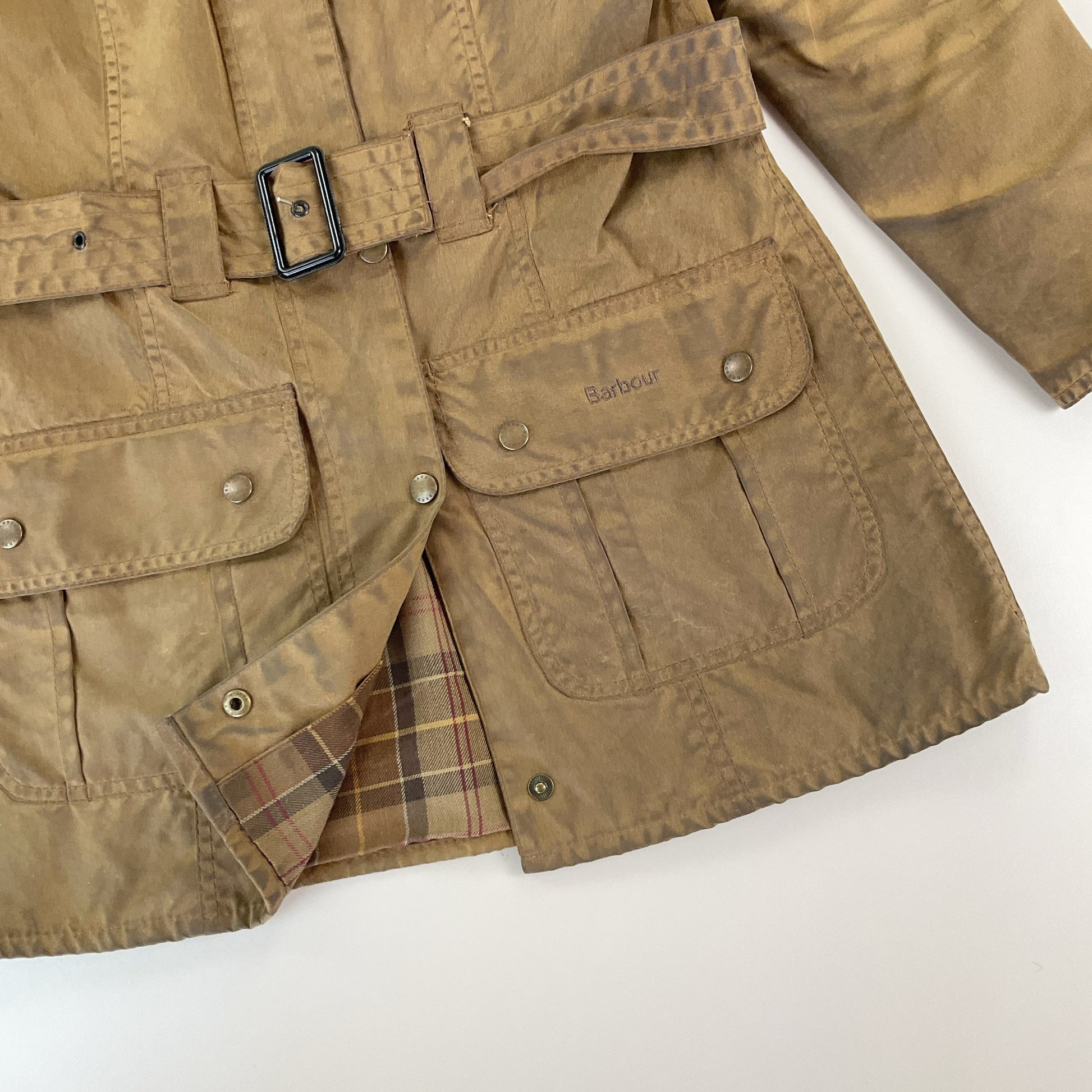 Barbour, Barbour Wachsjacke L1501 Utility Mac, Braun, Damen/M