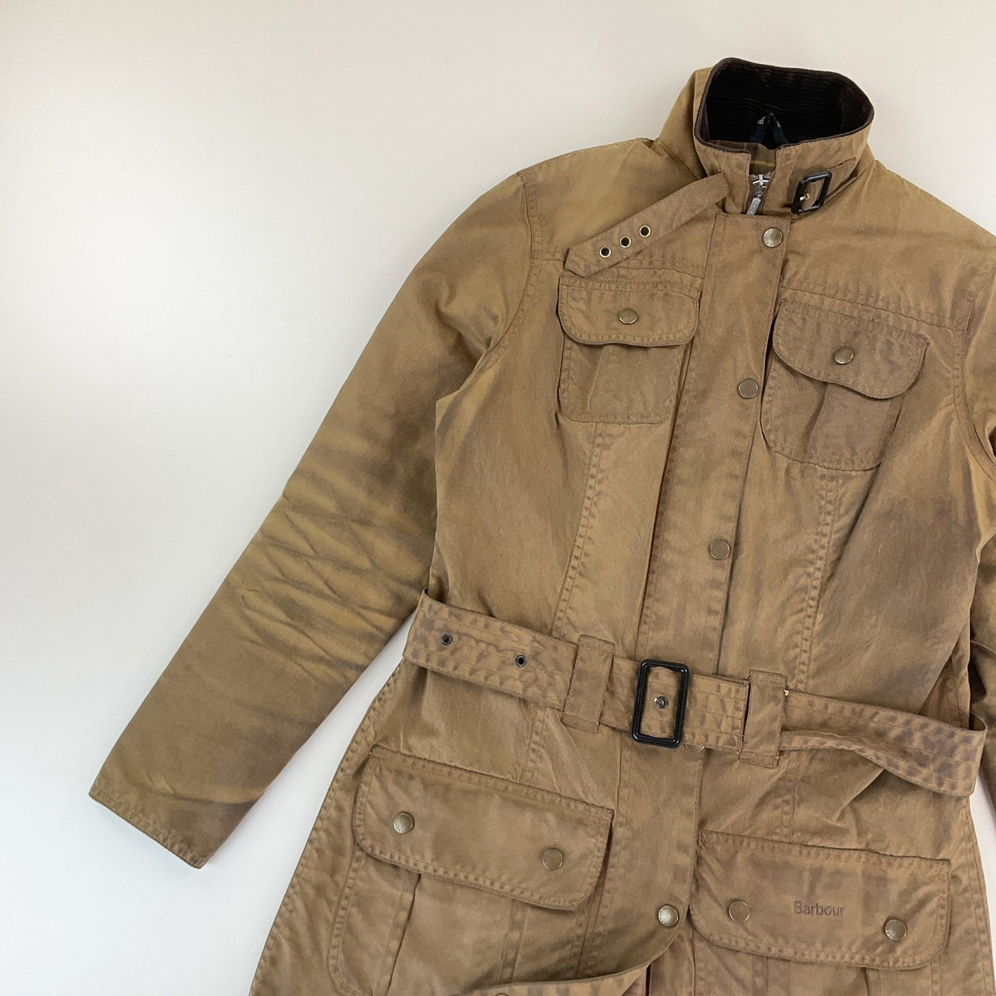 Barbour, Barbour Wachsjacke L1501 Utility Mac, Braun, Damen/M