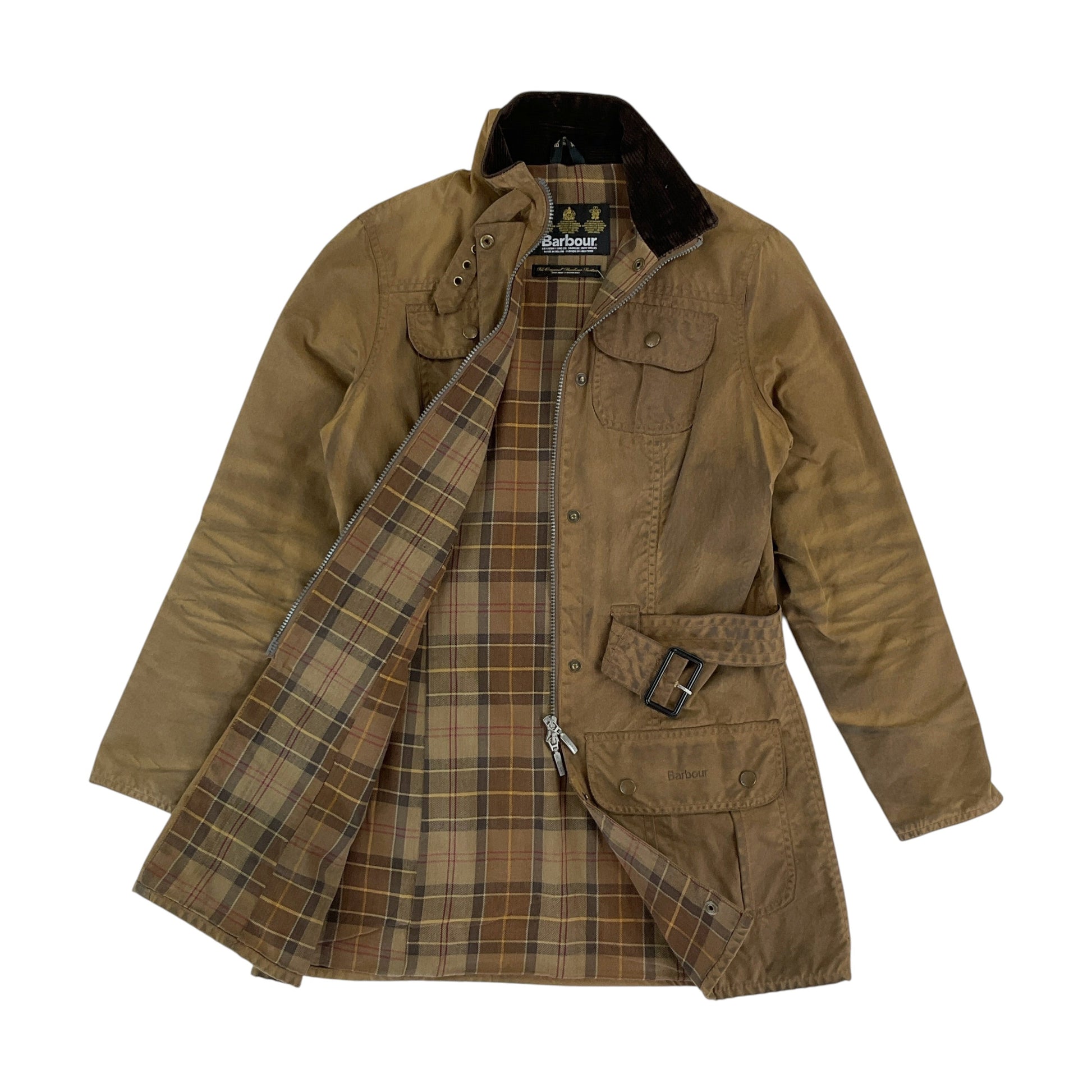 Barbour, Barbour Wachsjacke L1501 Utility Mac, Braun, Damen/M