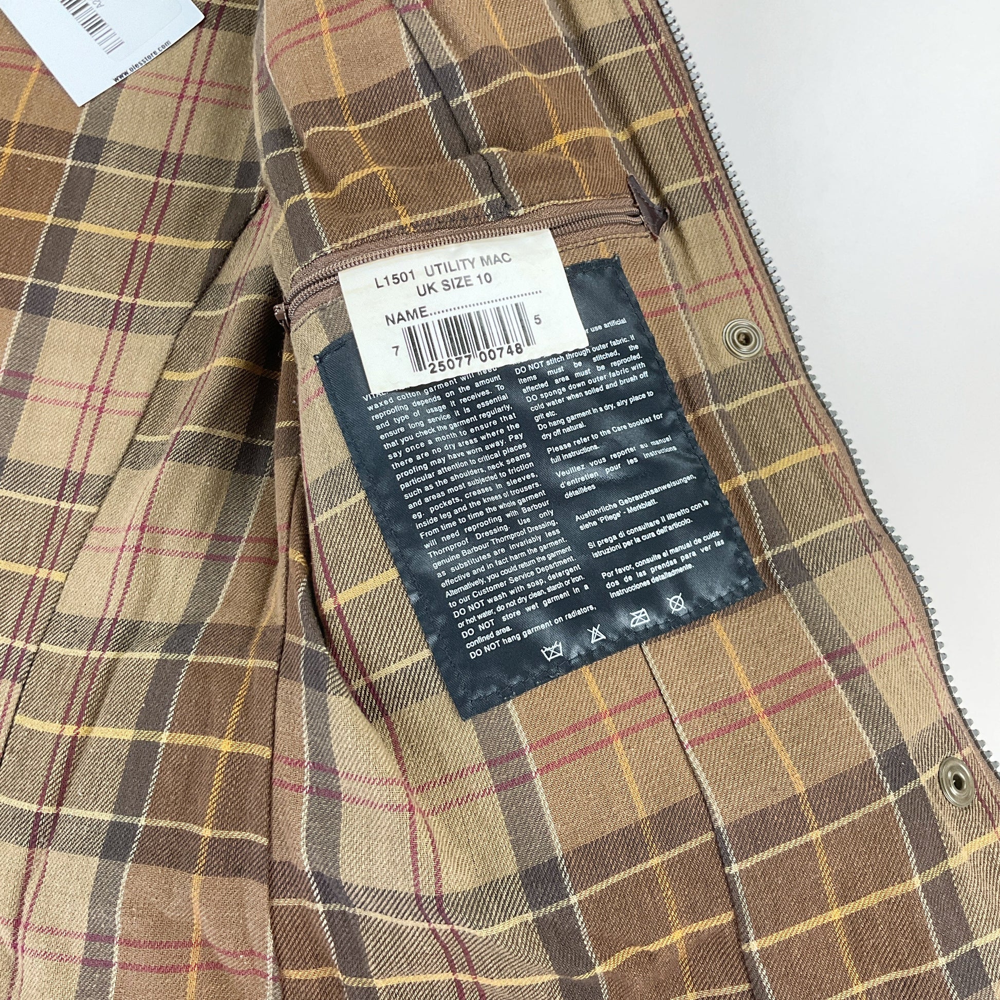 Barbour, Barbour Wachsjacke L1501 Utility Mac, Braun, Damen/M