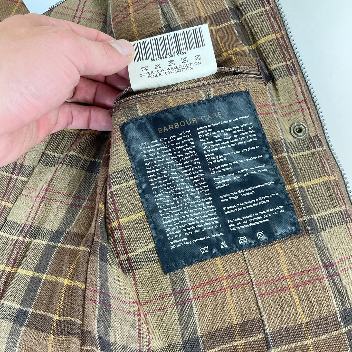 Barbour, Barbour Wachsjacke L1501 Utility Mac, Braun, Damen/M