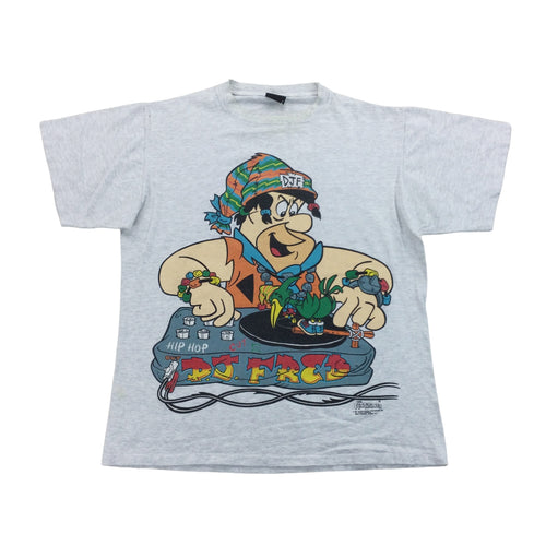 Flintstones DJ Fred 1993 Graphic T-Shirt - XL-THE FLINTSTONES-olesstore-vintage-secondhand-shop-austria-österreich