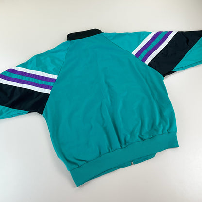 No Name, Retro Trainingsanzug, Schwarz/Grün/Lila, Herren/XL