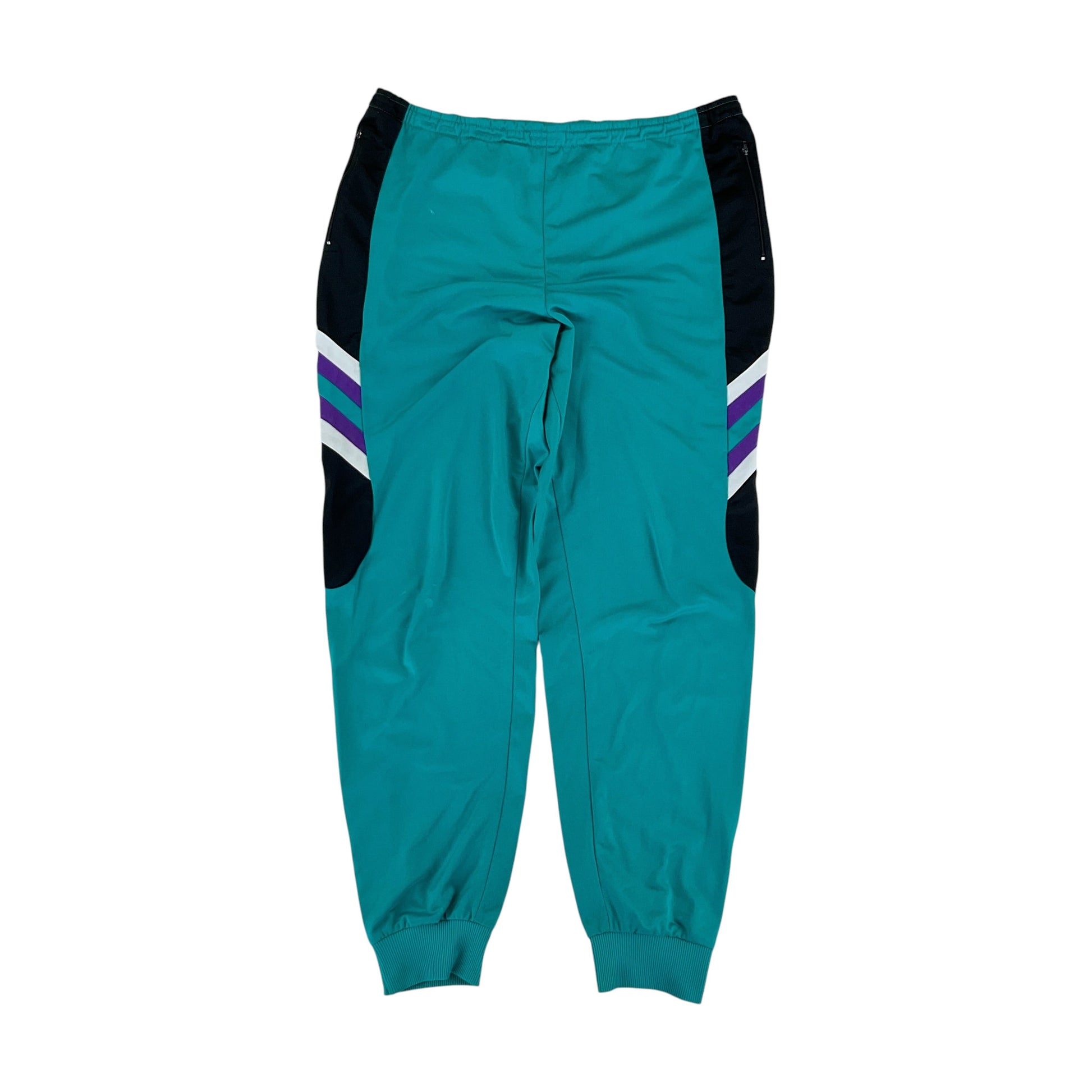 No Name, Retro Trainingsanzug, Schwarz/Grün/Lila, Herren/XL