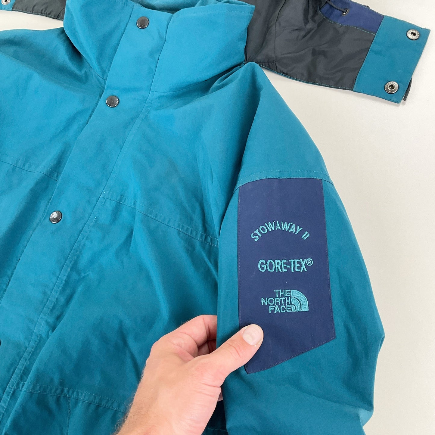 The North Face, The North Face Stowaway 2 Jacke, Grün/Lila, Herren/M