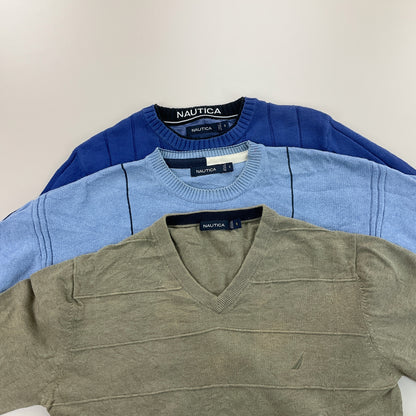 Nautica Sweatshirt 3 PCS Set - Small-NAUTICA-olesstore-vintage-secondhand-shop-austria-österreich