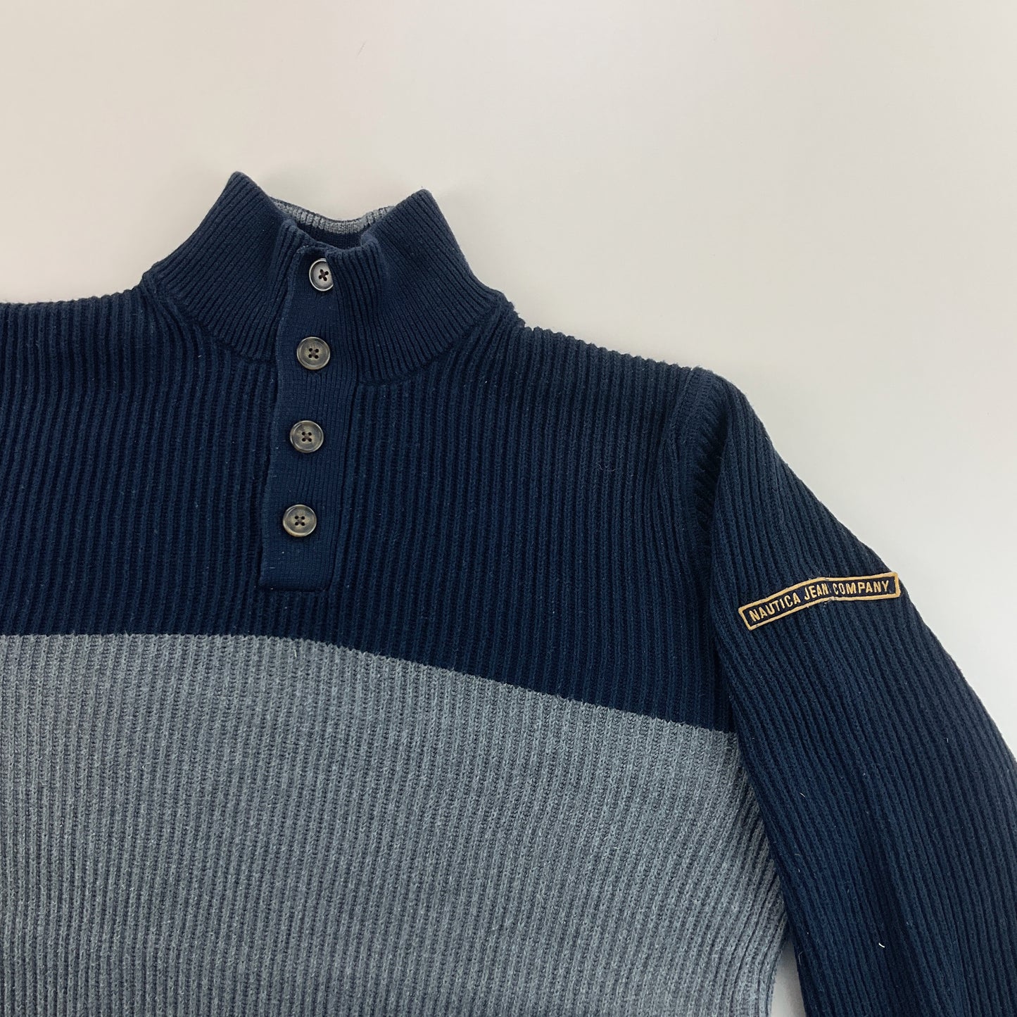 Nautica Button Up Sweatshirt 3 PCS Set - Large-NAUTICA-olesstore-vintage-secondhand-shop-austria-österreich