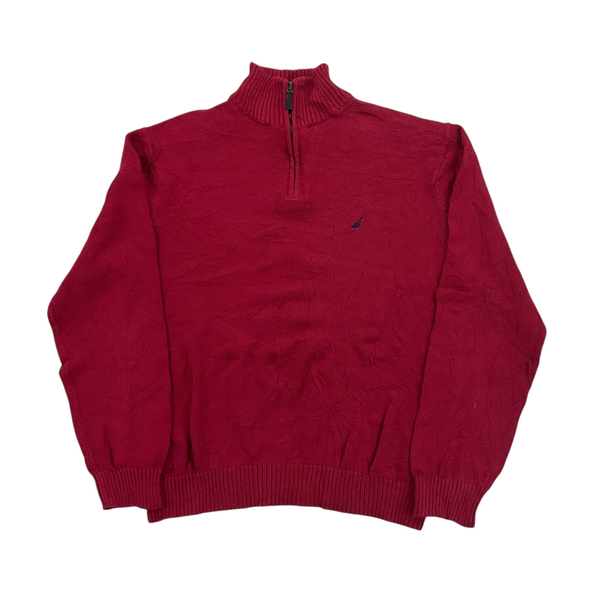 Nautica 1/4 Zip Sweatshirt 3 PCS Set - Large-NAUTICA-olesstore-vintage-secondhand-shop-austria-österreich