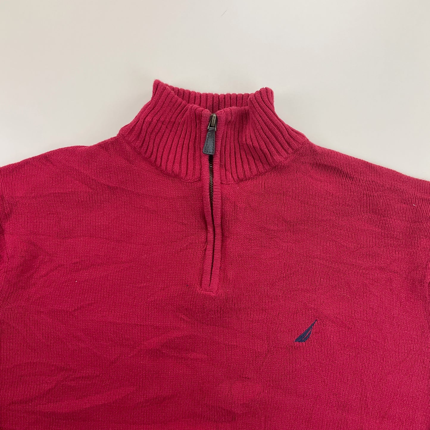 Nautica 1/4 Zip Sweatshirt 3 PCS Set - Large-NAUTICA-olesstore-vintage-secondhand-shop-austria-österreich