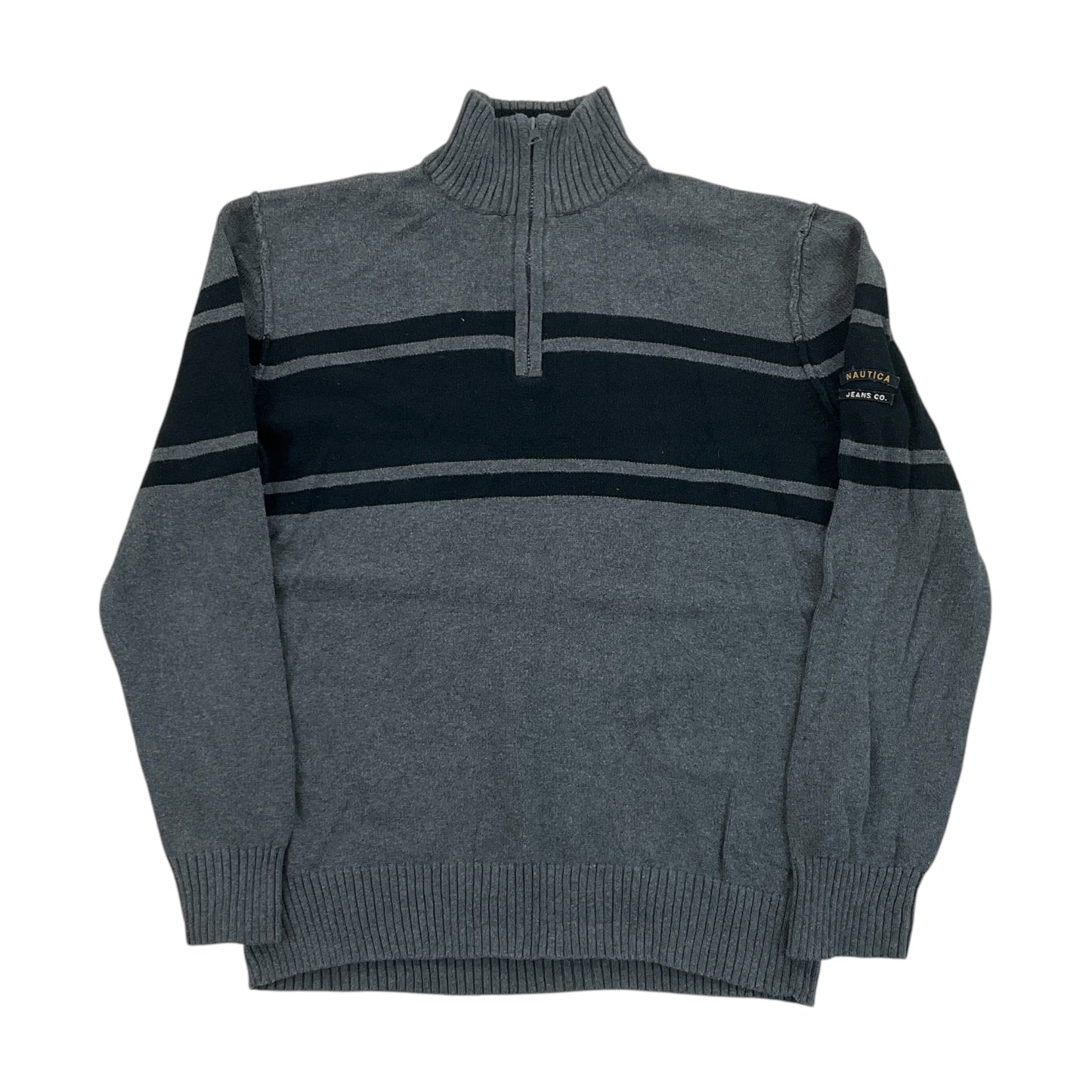 Nautica 1/4 Zip Sweatshirt 3 PCS Set - Large-NAUTICA-olesstore-vintage-secondhand-shop-austria-österreich