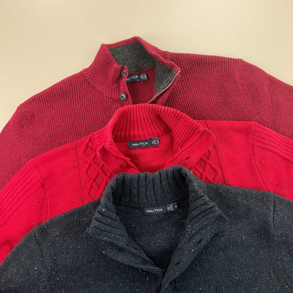 Nautica Button Up Sweatshirt 3 PCS Set - XL-NAUTICA-olesstore-vintage-secondhand-shop-austria-österreich