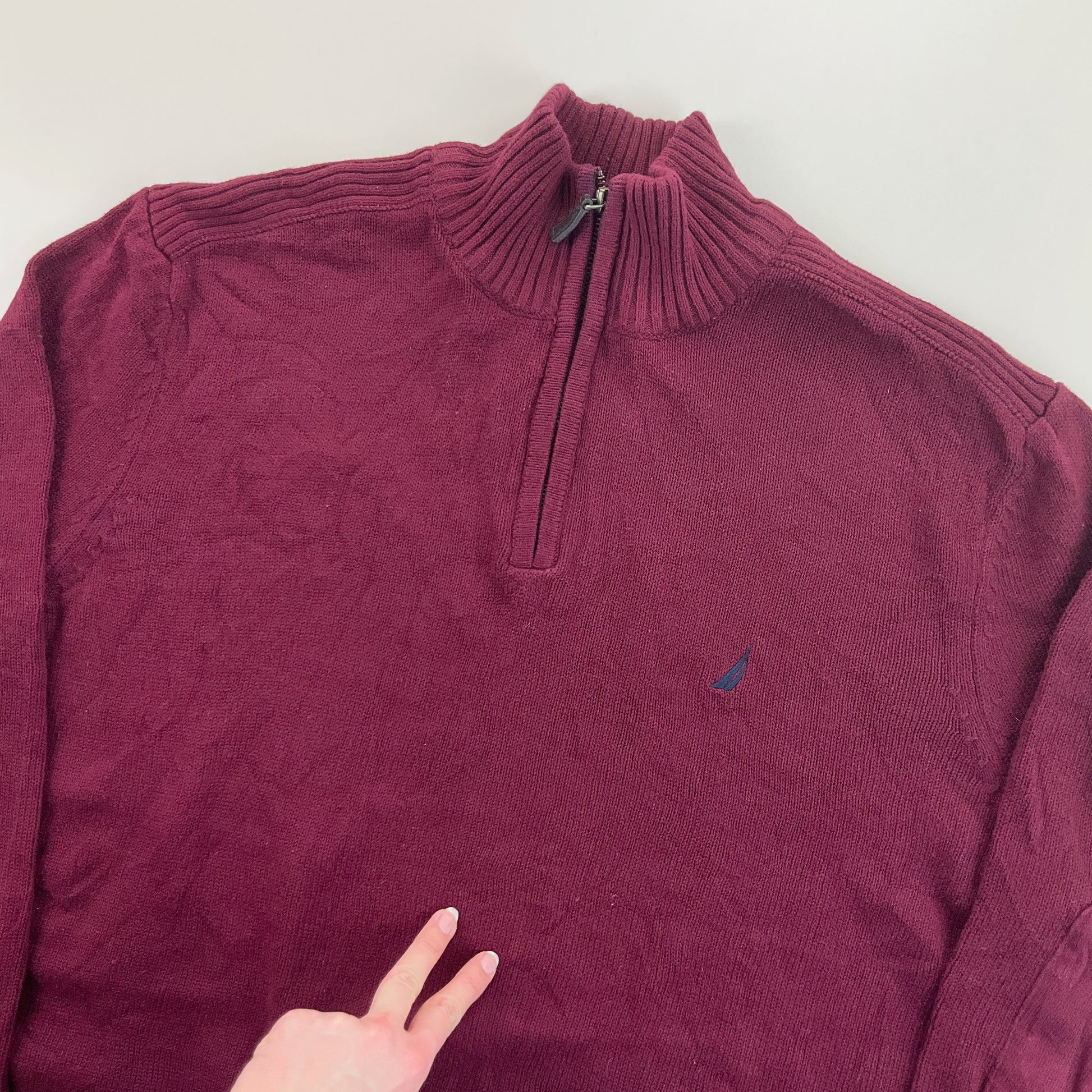 Nautica 1/4 Zip Sweatshirt 3 PCS Set - XXL-NAUTICA-olesstore-vintage-secondhand-shop-austria-österreich