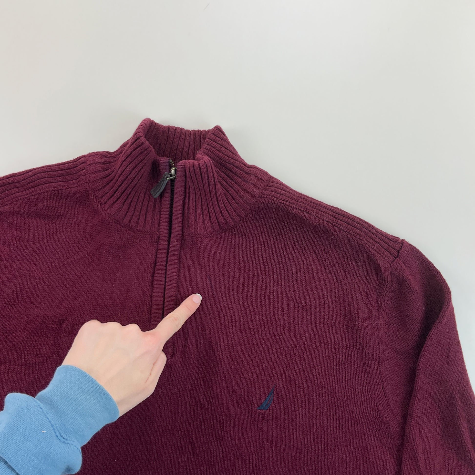 Nautica 1/4 Zip Sweatshirt 3 PCS Set - XXL-NAUTICA-olesstore-vintage-secondhand-shop-austria-österreich