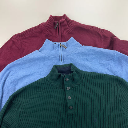 Nautica 1/4 Zip Sweatshirt 3 PCS Set - XXL-NAUTICA-olesstore-vintage-secondhand-shop-austria-österreich