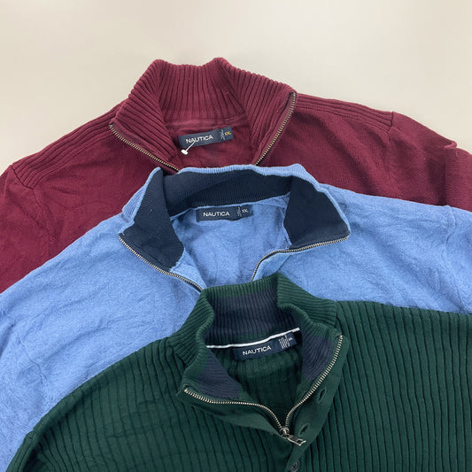 Nautica 1/4 Zip Sweatshirt 3 PCS Set - XXL-NAUTICA-olesstore-vintage-secondhand-shop-austria-österreich