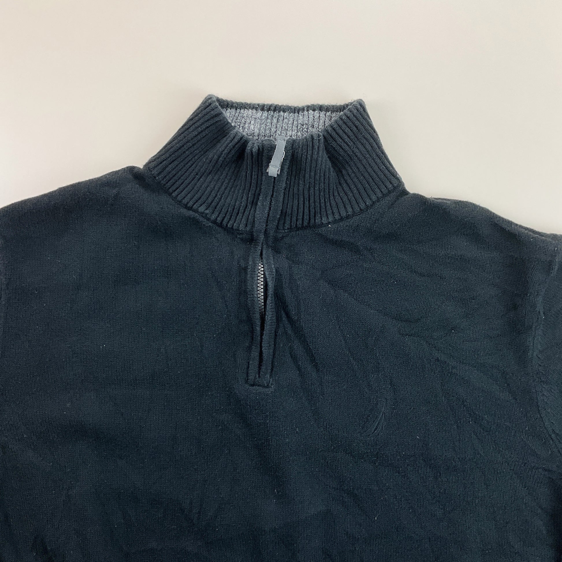 Nautica 1/4 Zip Sweatshirt 3 PCS Set - Large-NAUTICA-olesstore-vintage-secondhand-shop-austria-österreich