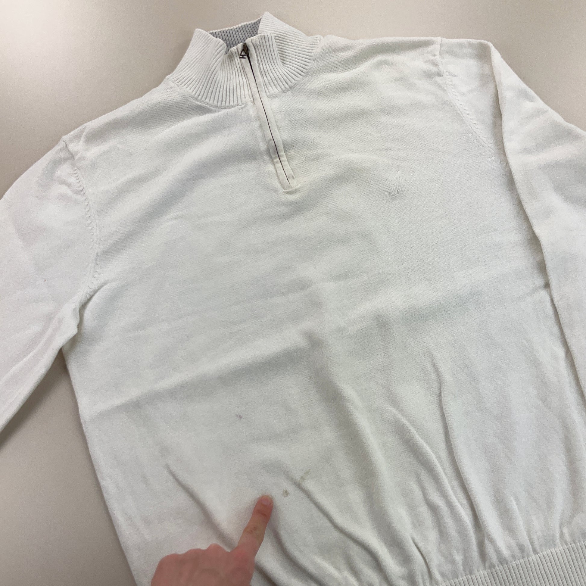 Nautica 1/4 Zip Sweatshirt 3 PCS Set - Large-NAUTICA-olesstore-vintage-secondhand-shop-austria-österreich