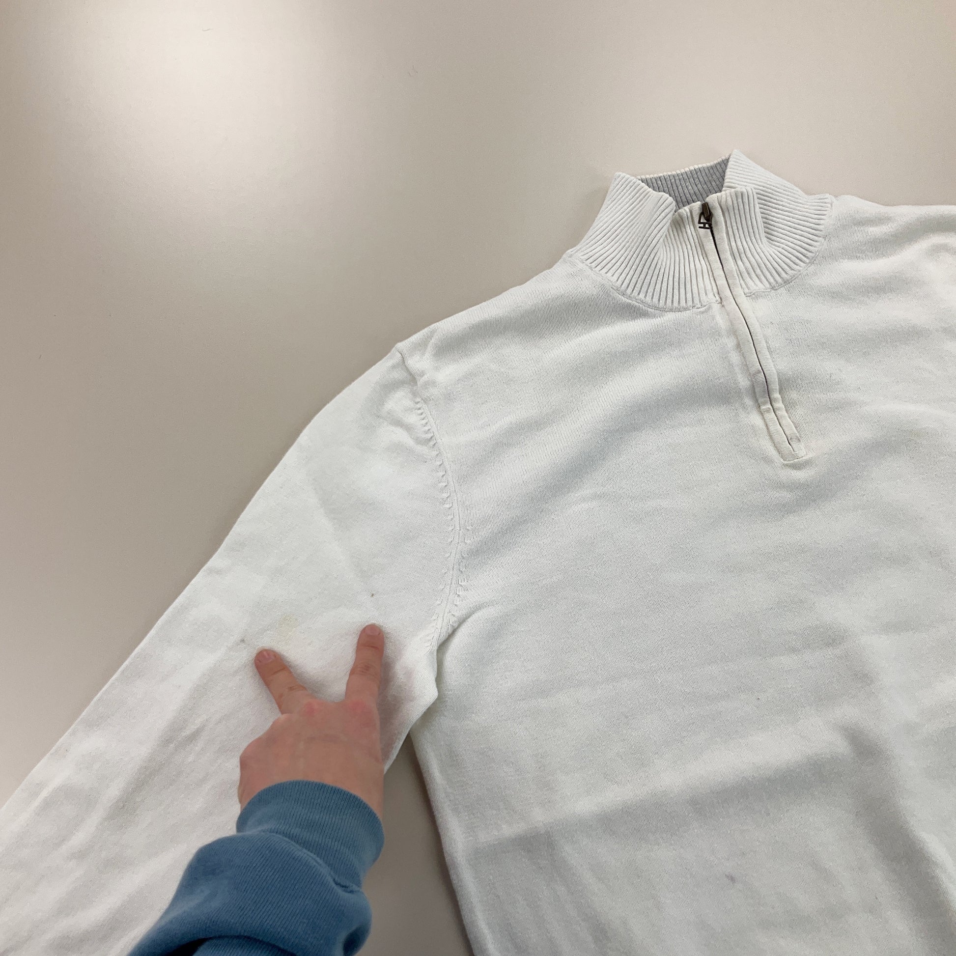 Nautica 1/4 Zip Sweatshirt 3 PCS Set - Large-NAUTICA-olesstore-vintage-secondhand-shop-austria-österreich