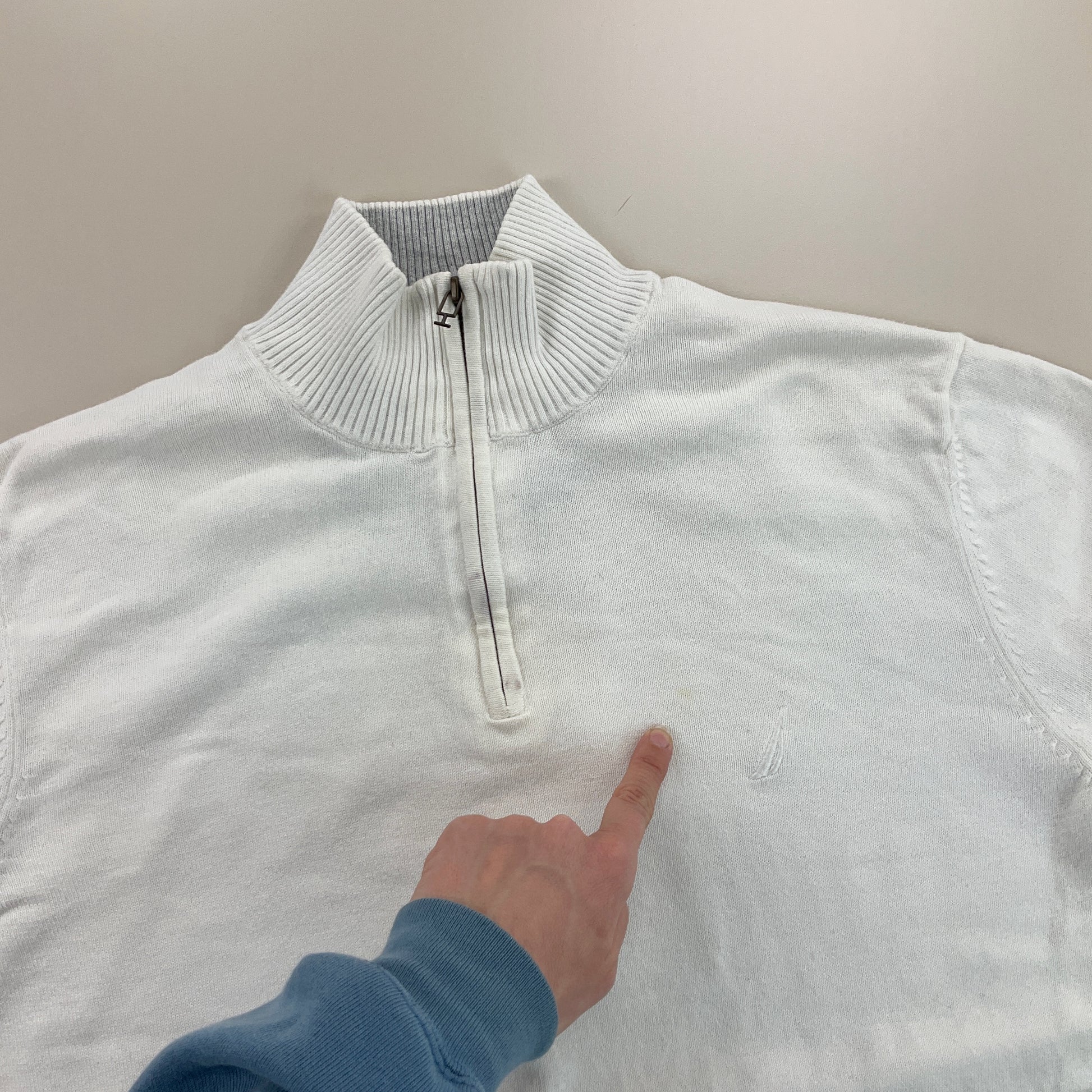 Nautica 1/4 Zip Sweatshirt 3 PCS Set - Large-NAUTICA-olesstore-vintage-secondhand-shop-austria-österreich