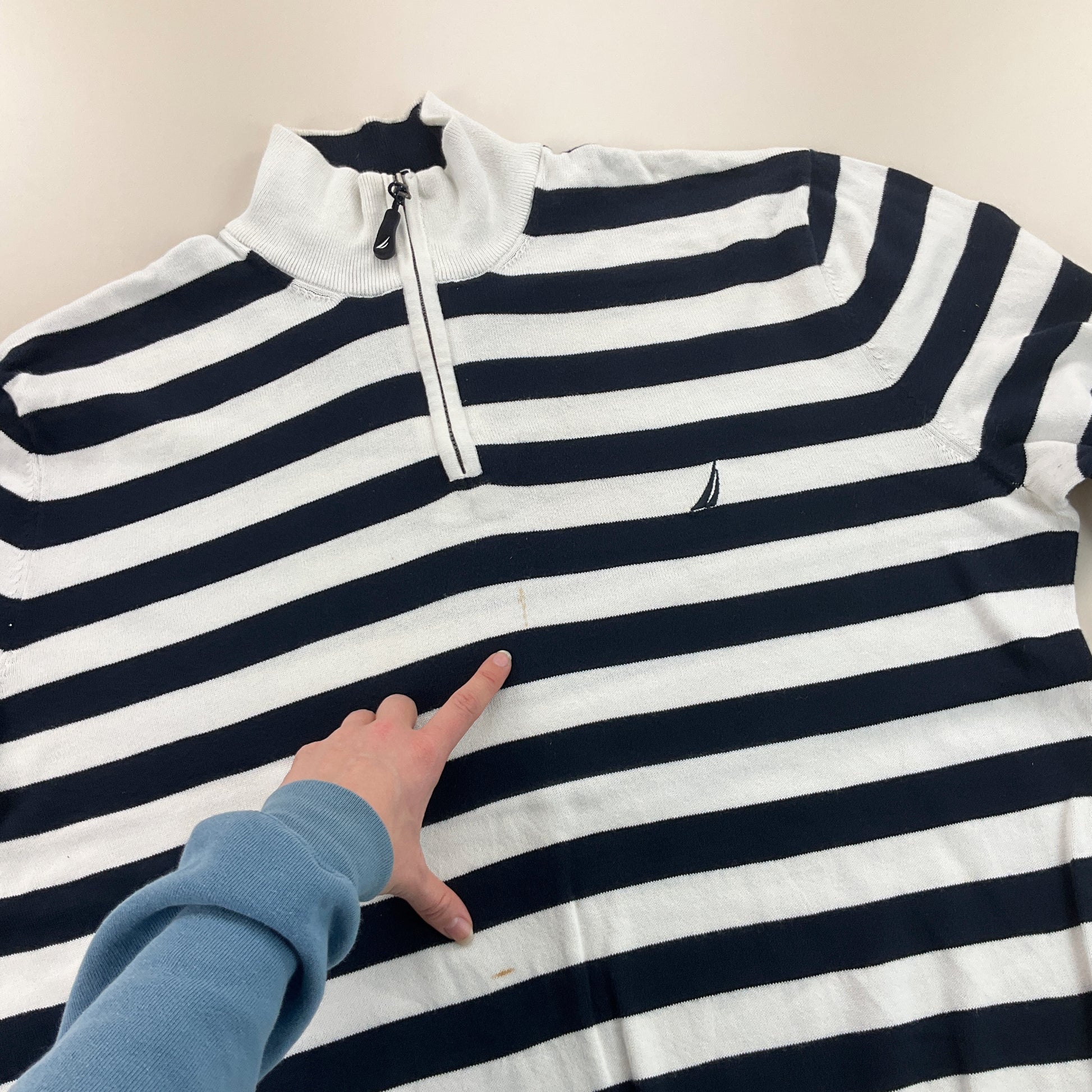 Nautica 1/4 Zip Sweatshirt 2 PCS Set - XXL-NAUTICA-olesstore-vintage-secondhand-shop-austria-österreich