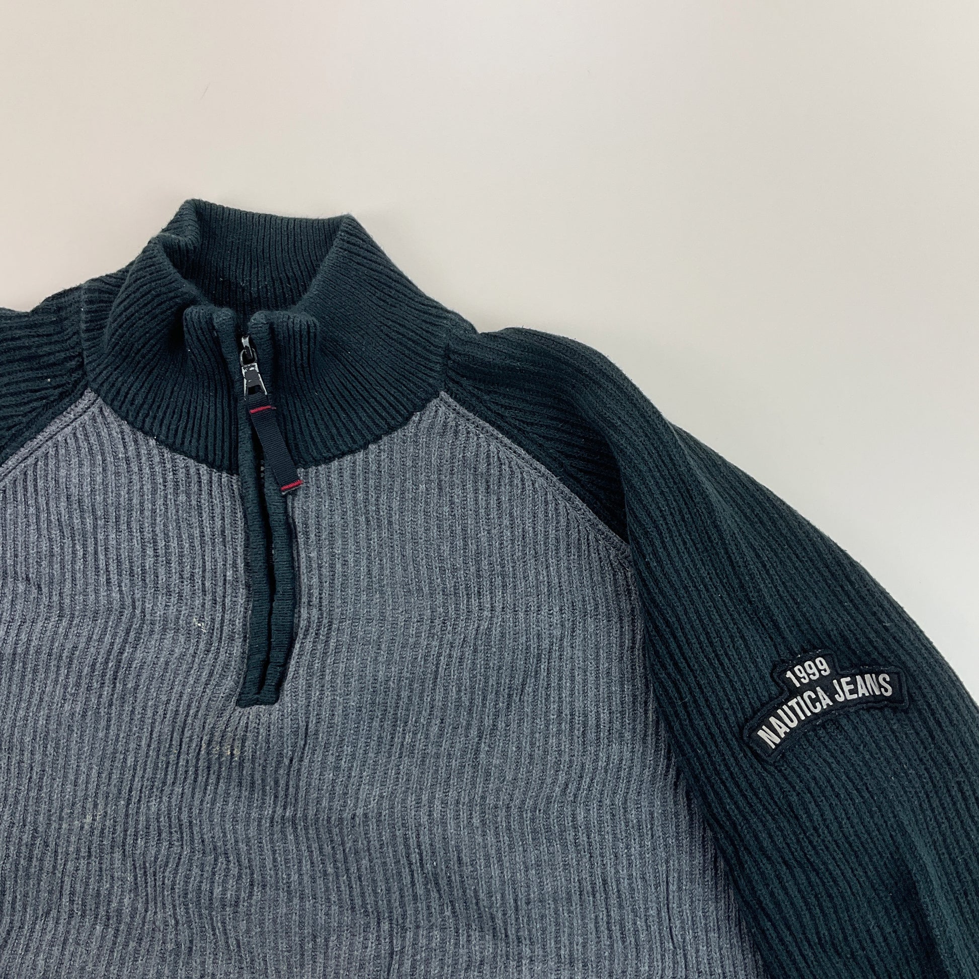 Nautica 1/4 Zip Sweatshirt 3 PCS Set - XL-NAUTICA-olesstore-vintage-secondhand-shop-austria-österreich