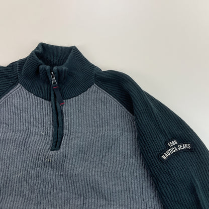 Nautica 1/4 Zip Sweatshirt 3 PCS Set - XL-NAUTICA-olesstore-vintage-secondhand-shop-austria-österreich