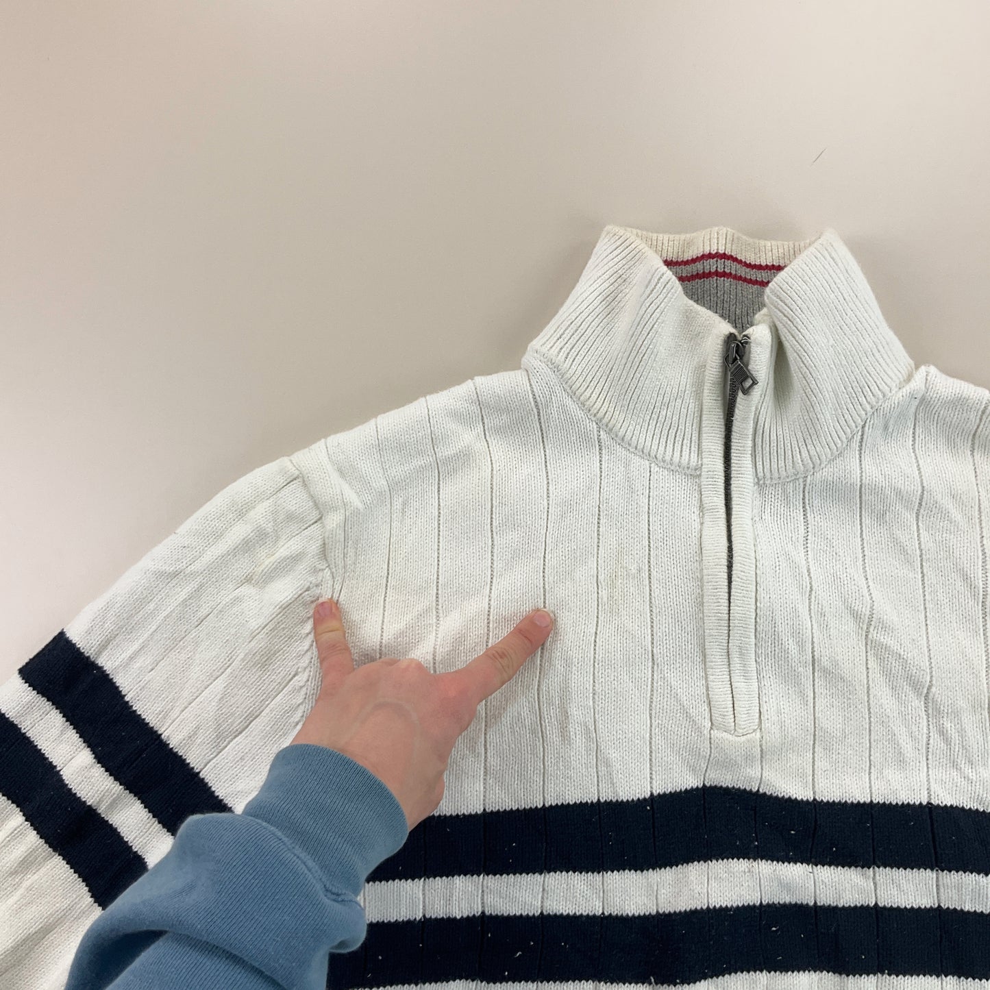 Nautica 1/4 Zip Sweatshirt 3 PCS Set - XL-NAUTICA-olesstore-vintage-secondhand-shop-austria-österreich