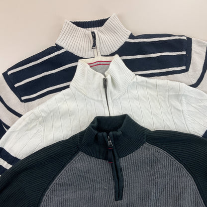 Nautica 1/4 Zip Sweatshirt 3 PCS Set - XL-NAUTICA-olesstore-vintage-secondhand-shop-austria-österreich
