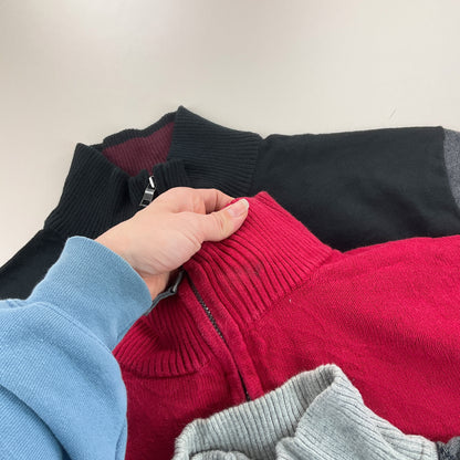 Nautica 1/4 Zip Sweatshirt 3 PCS Set - XL-NAUTICA-olesstore-vintage-secondhand-shop-austria-österreich