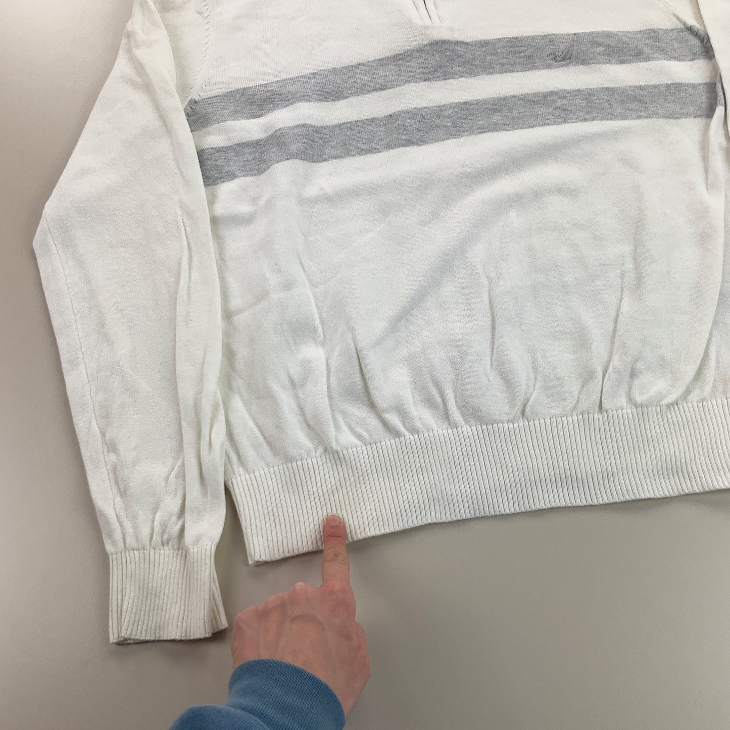 Nautica 1/4 Zip Sweatshirt 3 PCS Set - S/M-NAUTICA-olesstore-vintage-secondhand-shop-austria-österreich