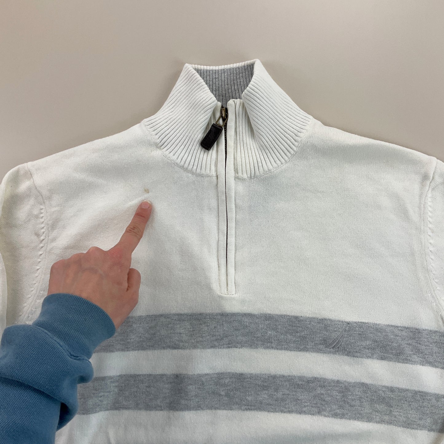 Nautica 1/4 Zip Sweatshirt 3 PCS Set - S/M-NAUTICA-olesstore-vintage-secondhand-shop-austria-österreich