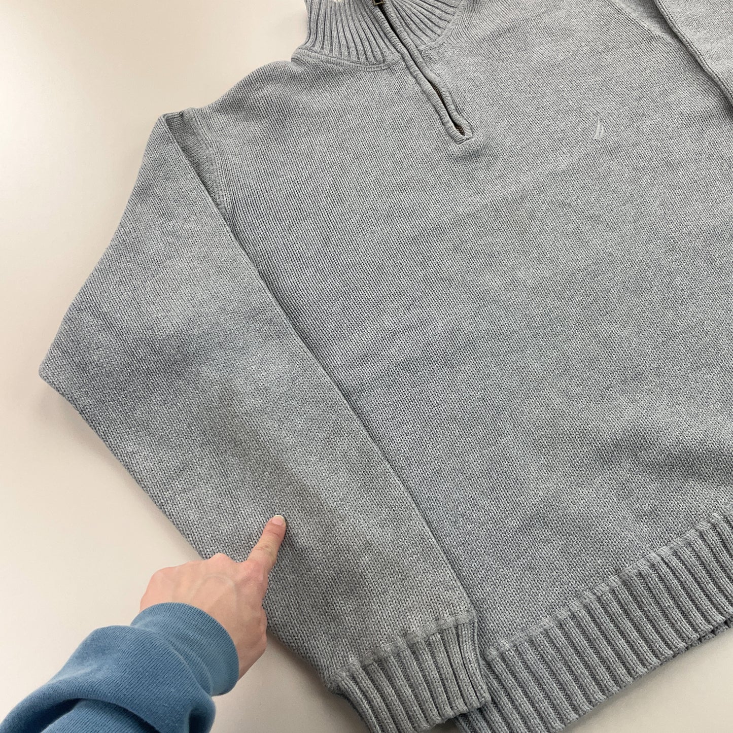 Nautica 1/4 Zip Sweatshirt 3 PCS Set - S/M-NAUTICA-olesstore-vintage-secondhand-shop-austria-österreich