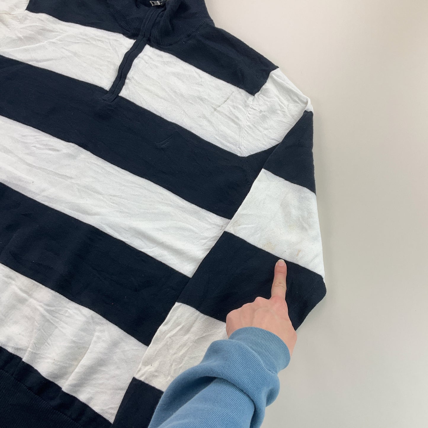 Nautica 1/4 Zip Sweatshirt 3 PCS Set - Medium-NAUTICA-olesstore-vintage-secondhand-shop-austria-österreich