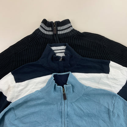Nautica 1/4 Zip Sweatshirt 3 PCS Set - Medium-NAUTICA-olesstore-vintage-secondhand-shop-austria-österreich