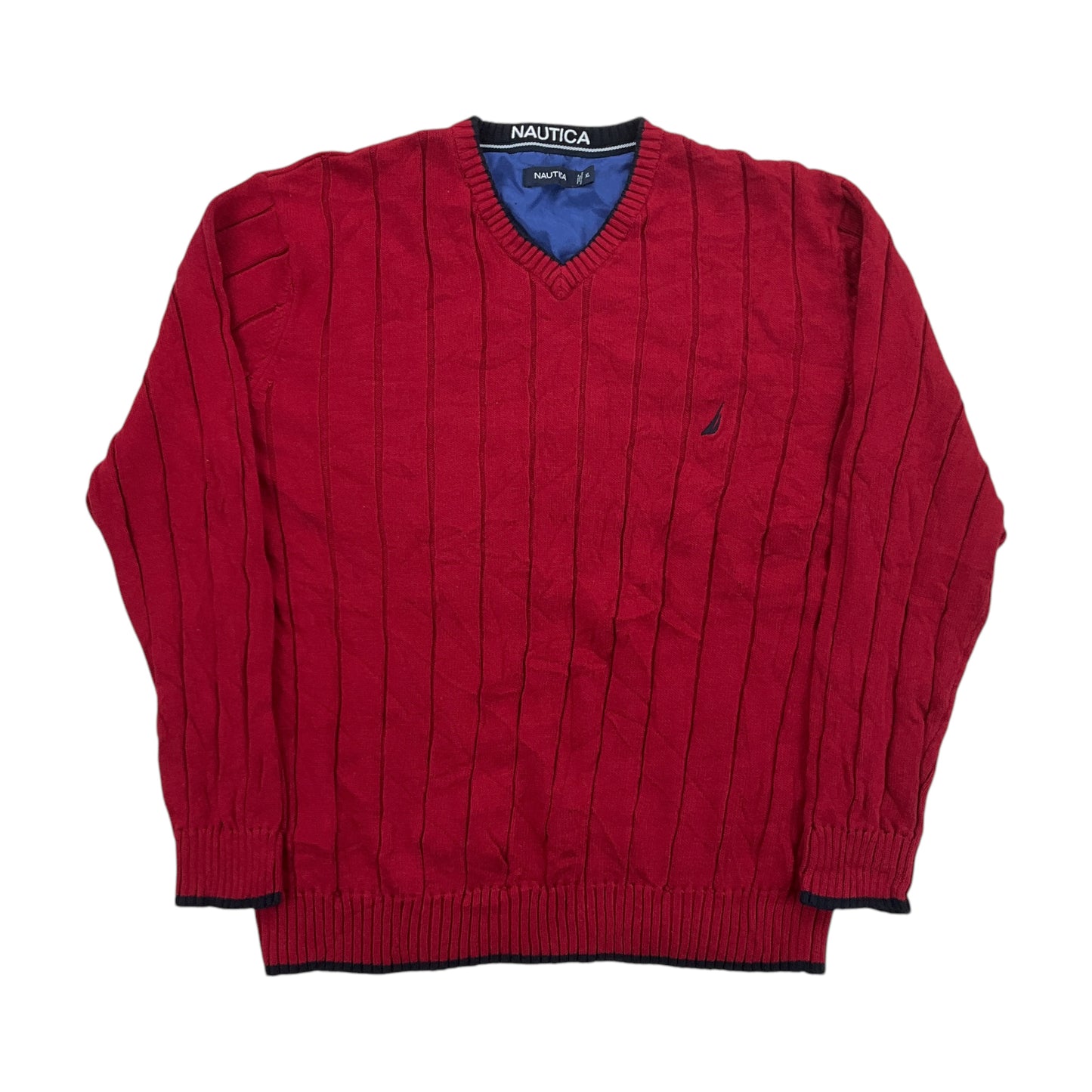 Nautica V-Neck Sweatshirt 3 PCS Set - XL-NAUTICA-olesstore-vintage-secondhand-shop-austria-österreich