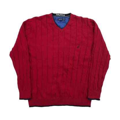 Nautica V-Neck Sweatshirt 3 PCS Set - XL-NAUTICA-olesstore-vintage-secondhand-shop-austria-österreich