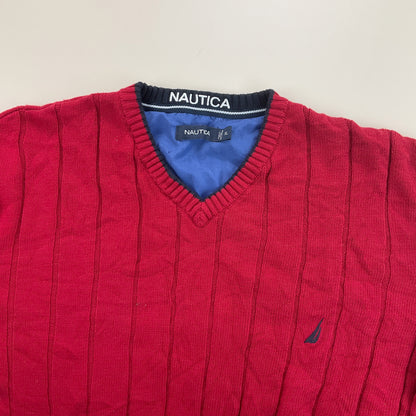 Nautica V-Neck Sweatshirt 3 PCS Set - XL-NAUTICA-olesstore-vintage-secondhand-shop-austria-österreich