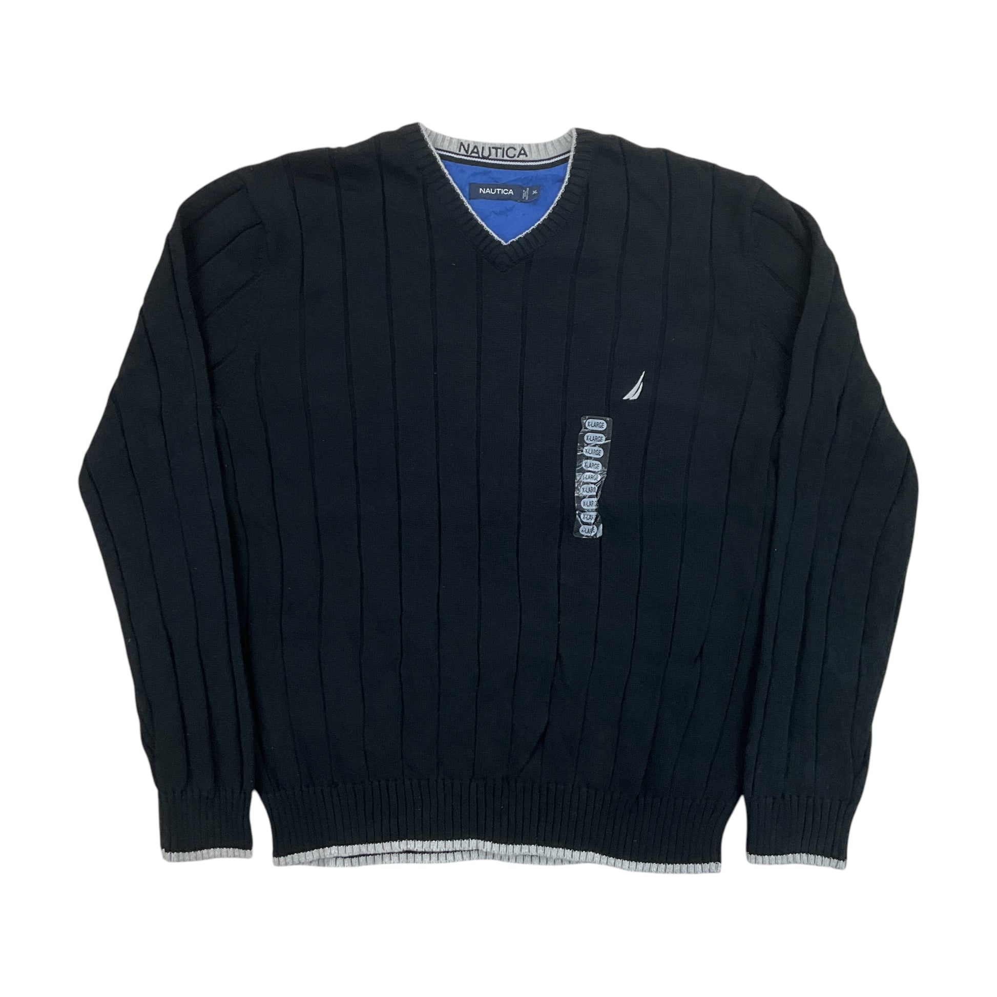 Nautica V-Neck Sweatshirt 3 PCS Set - XL-NAUTICA-olesstore-vintage-secondhand-shop-austria-österreich