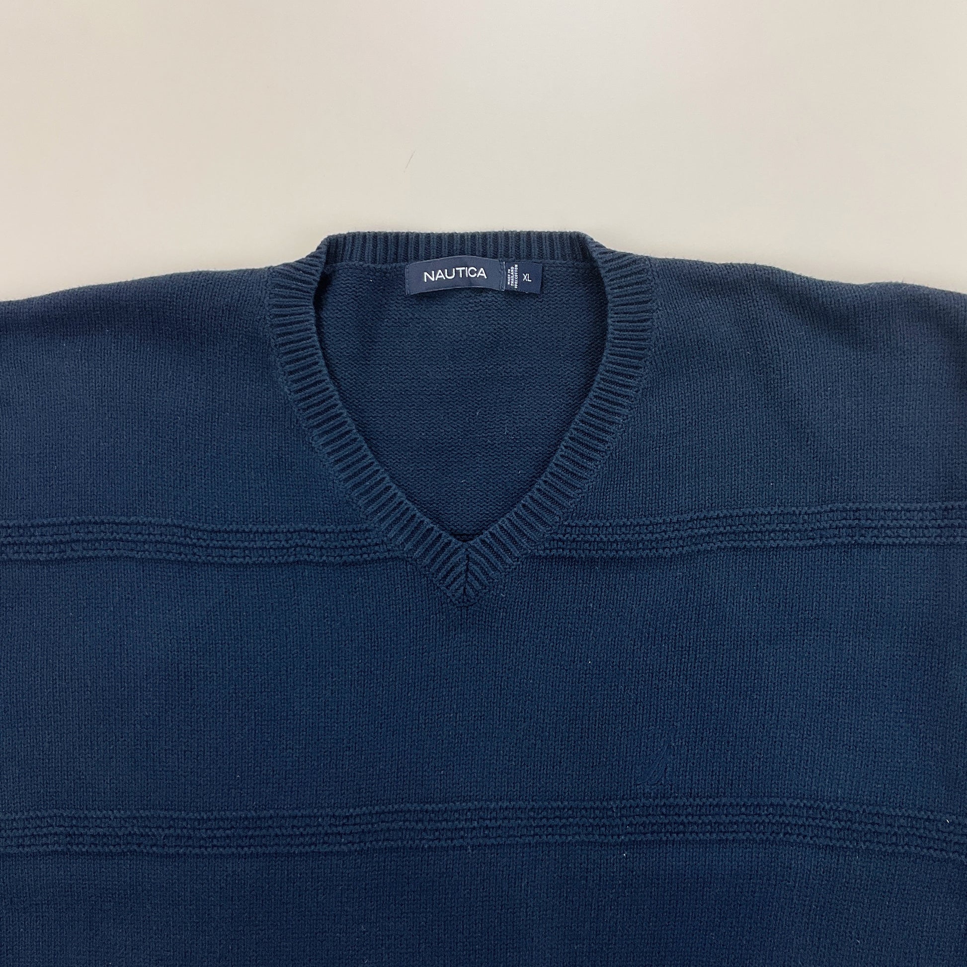 Nautica V-Neck Sweatshirt 3 PCS Set - XL-NAUTICA-olesstore-vintage-secondhand-shop-austria-österreich