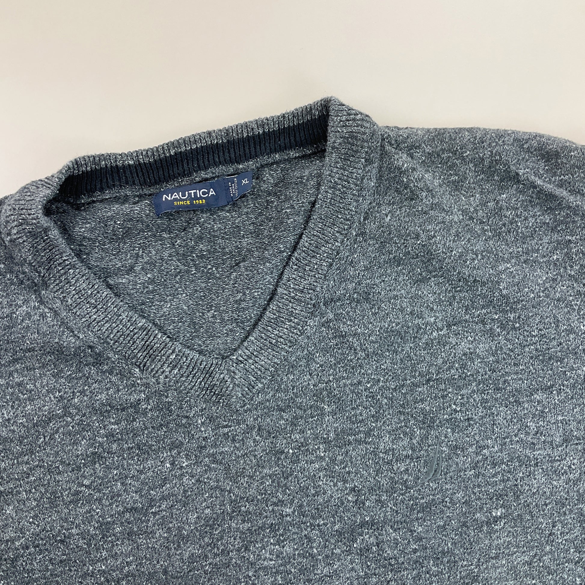 Nautica V-Neck Sweatshirt 3 PCS Set - XL-NAUTICA-olesstore-vintage-secondhand-shop-austria-österreich