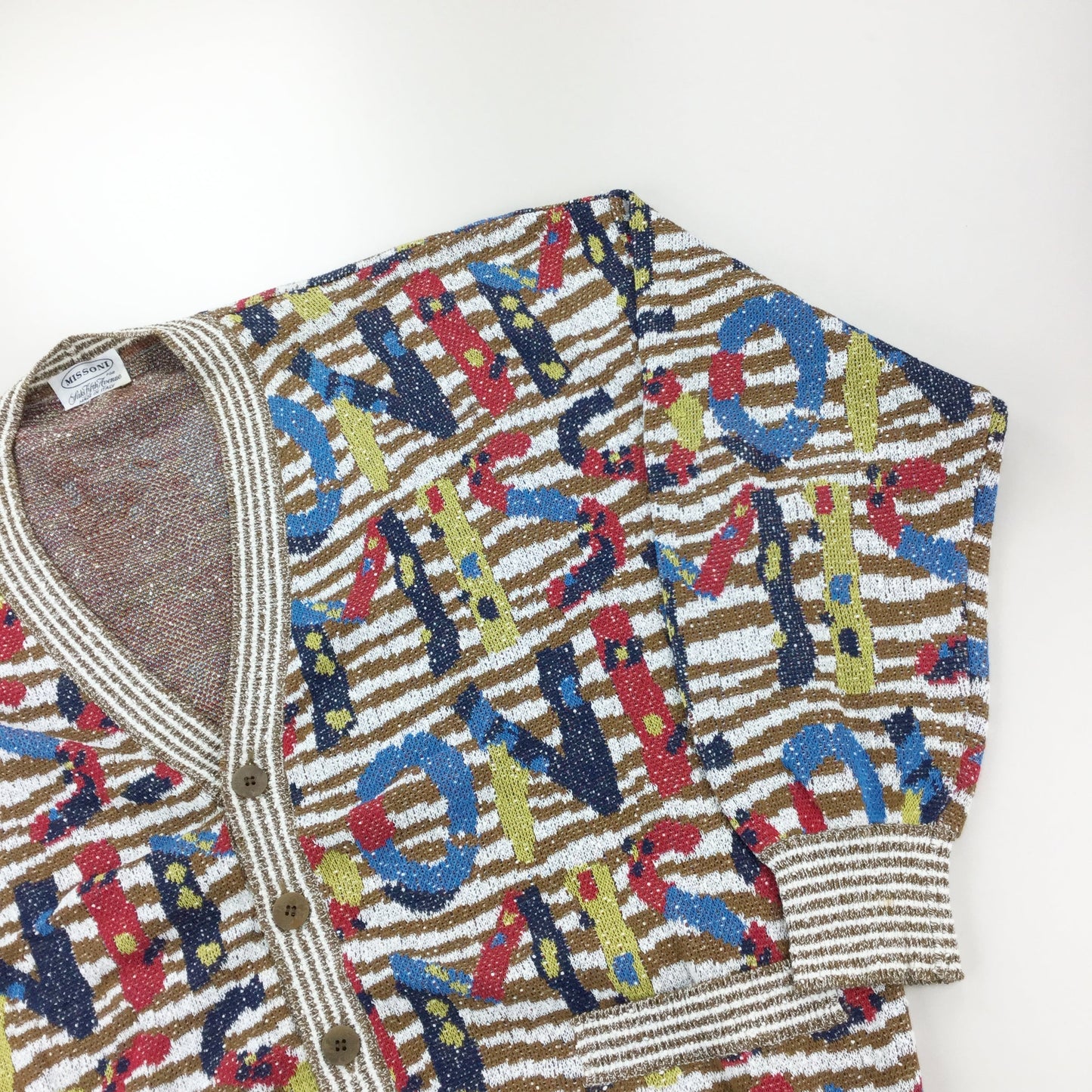Missoni Laks Fifth Avenue 70s Cotton Cardigan - Large-olesstore-vintage-secondhand-shop-austria-österreich