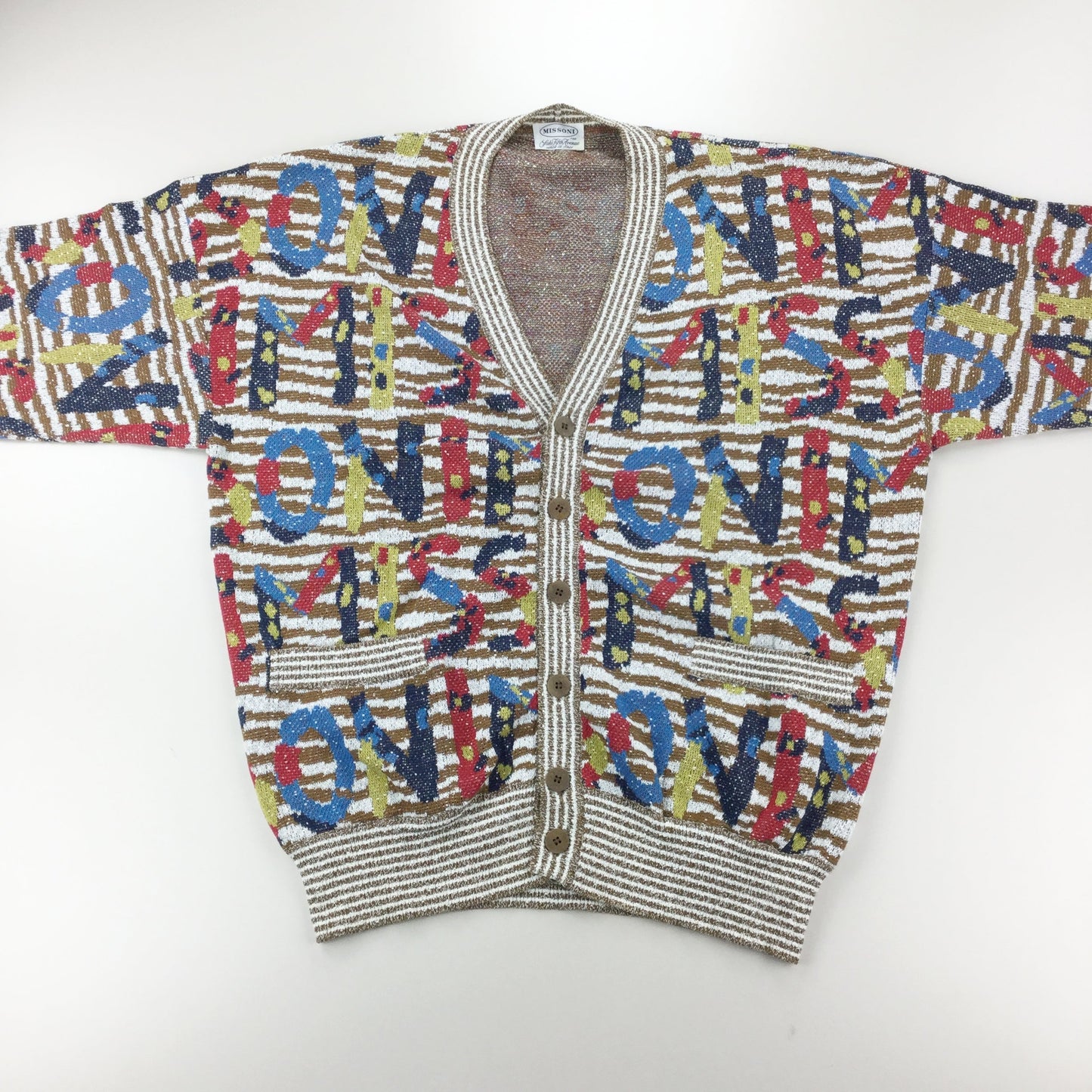 Missoni Laks Fifth Avenue 70s Cotton Cardigan - Large-olesstore-vintage-secondhand-shop-austria-österreich